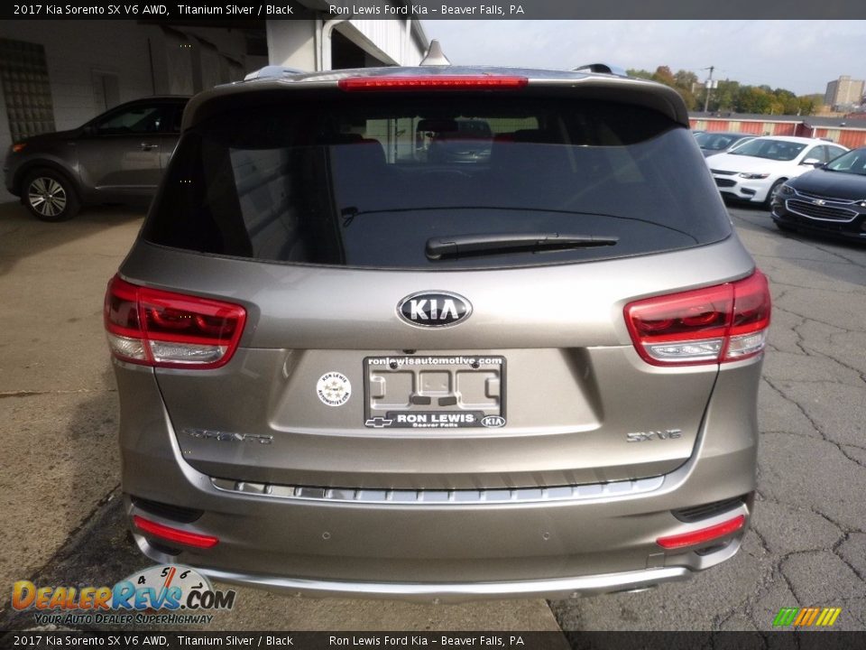 2017 Kia Sorento SX V6 AWD Titanium Silver / Black Photo #3