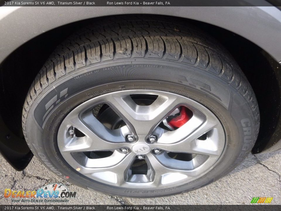 2017 Kia Sorento SX V6 AWD Titanium Silver / Black Photo #9