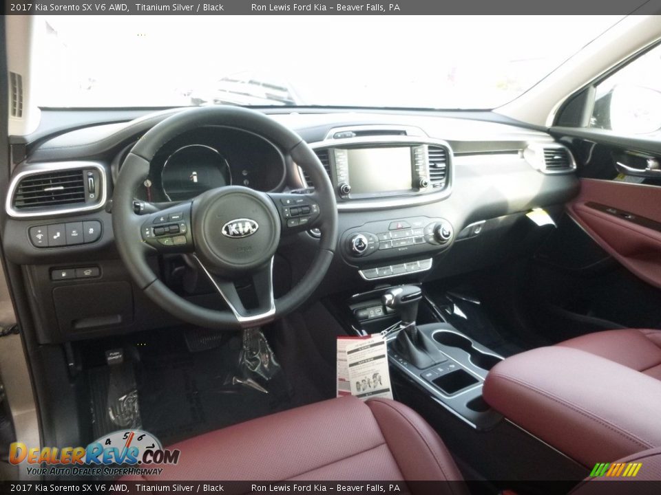 2017 Kia Sorento SX V6 AWD Titanium Silver / Black Photo #12