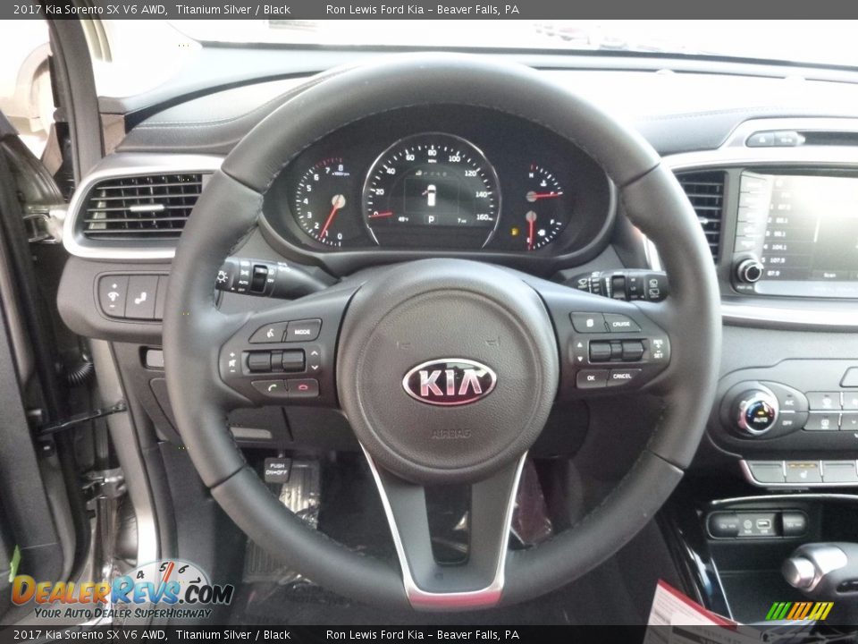 2017 Kia Sorento SX V6 AWD Titanium Silver / Black Photo #16
