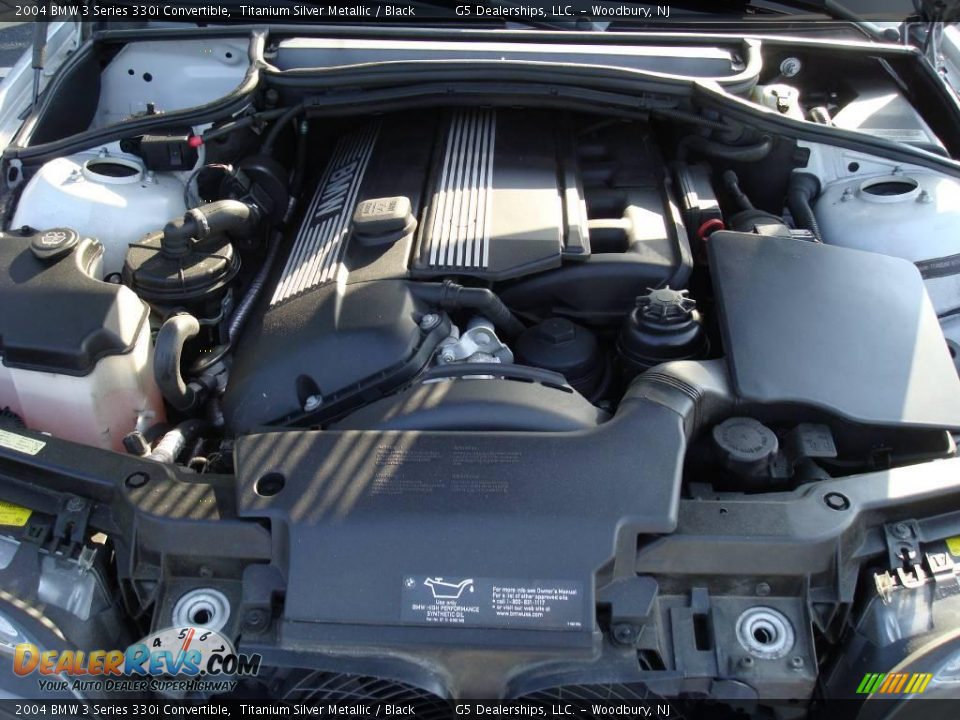 2004 BMW 3 Series 330i Convertible Titanium Silver Metallic / Black Photo #16