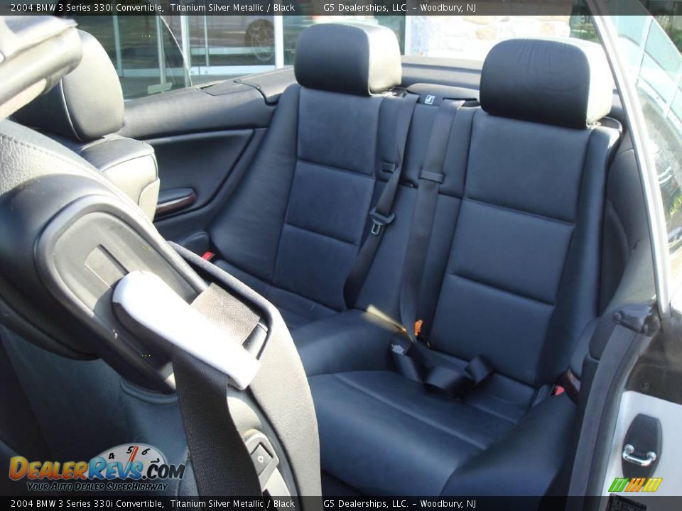 2004 BMW 3 Series 330i Convertible Titanium Silver Metallic / Black Photo #18