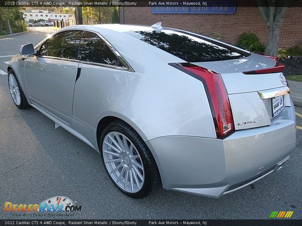 2012 Cadillac CTS 4 AWD Coupe Radiant Silver Metallic / Ebony/Ebony Photo #3