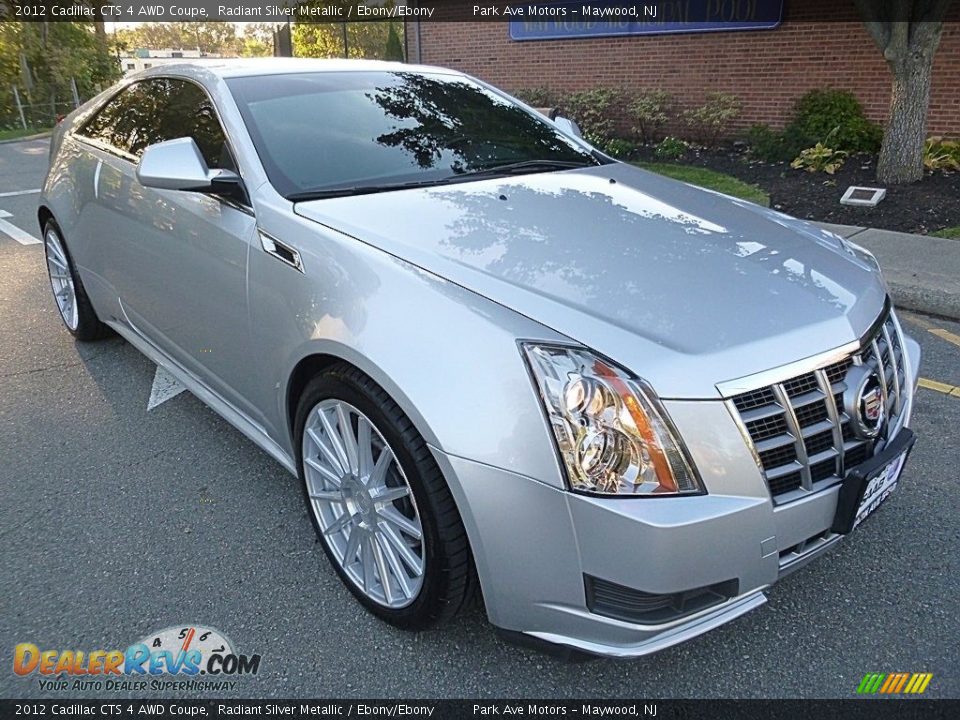 2012 Cadillac CTS 4 AWD Coupe Radiant Silver Metallic / Ebony/Ebony Photo #7