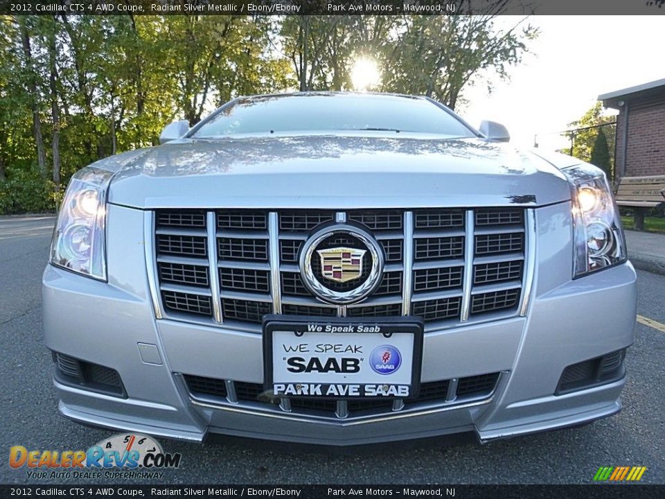 2012 Cadillac CTS 4 AWD Coupe Radiant Silver Metallic / Ebony/Ebony Photo #8