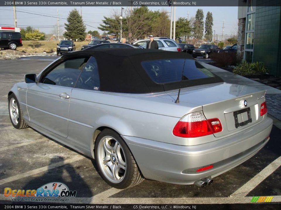 2004 BMW 3 Series 330i Convertible Titanium Silver Metallic / Black Photo #27