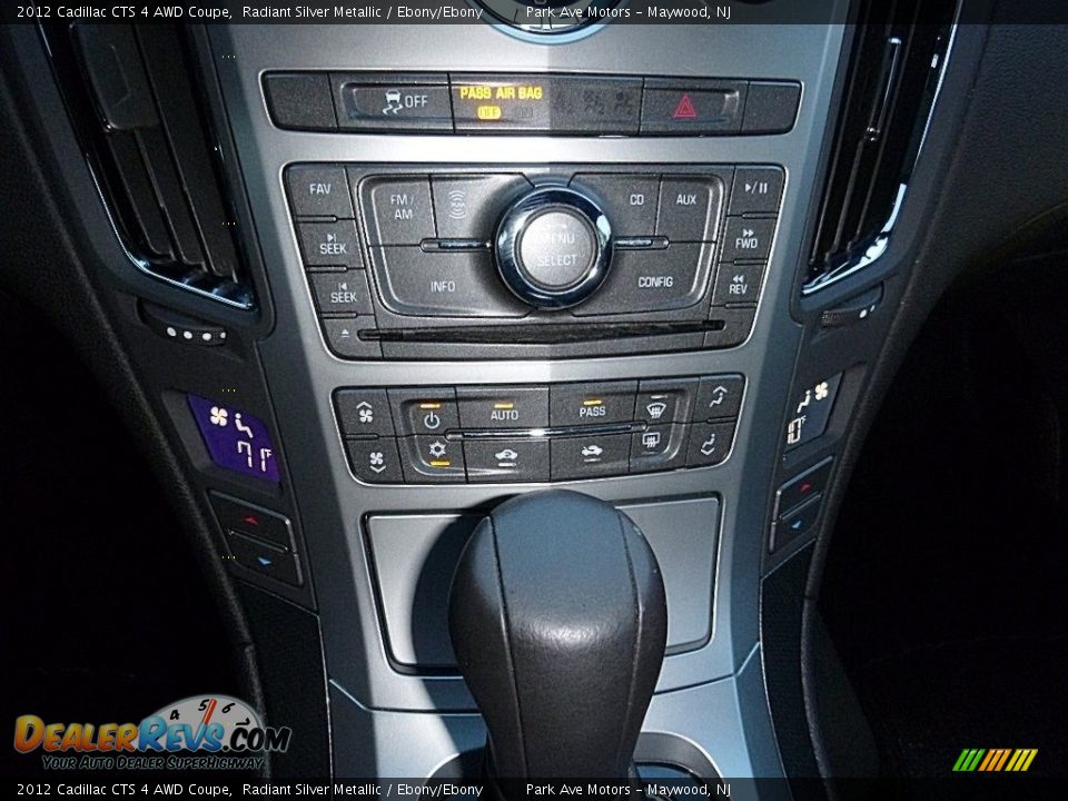 2012 Cadillac CTS 4 AWD Coupe Radiant Silver Metallic / Ebony/Ebony Photo #25
