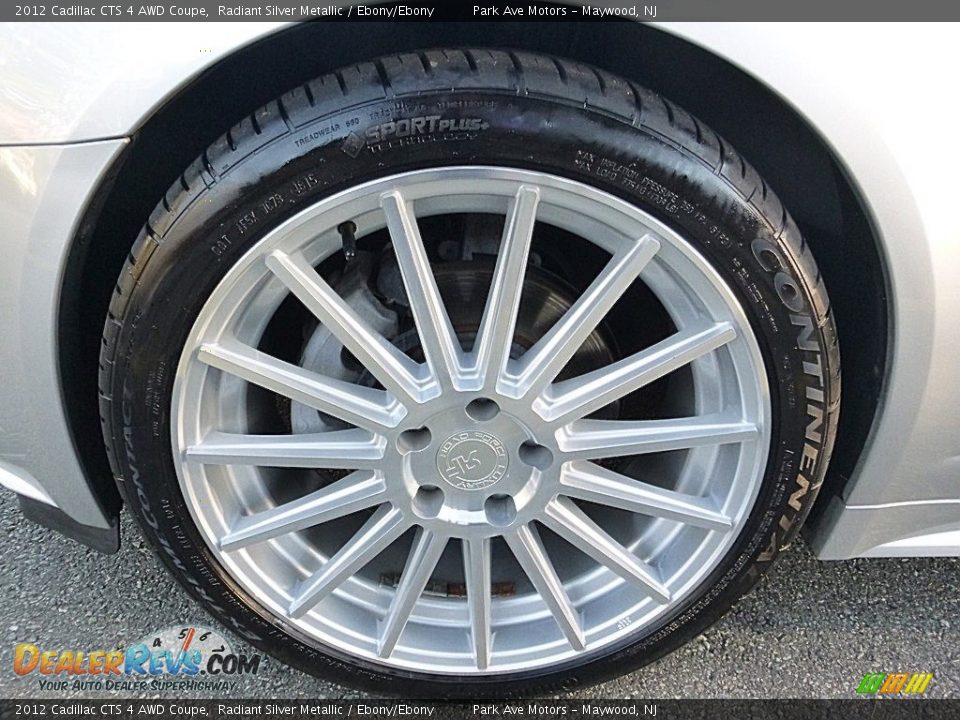 2012 Cadillac CTS 4 AWD Coupe Radiant Silver Metallic / Ebony/Ebony Photo #27