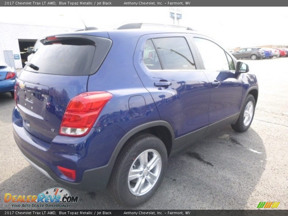 2017 Chevrolet Trax LT AWD Blue Topaz Metallic / Jet Black Photo #7