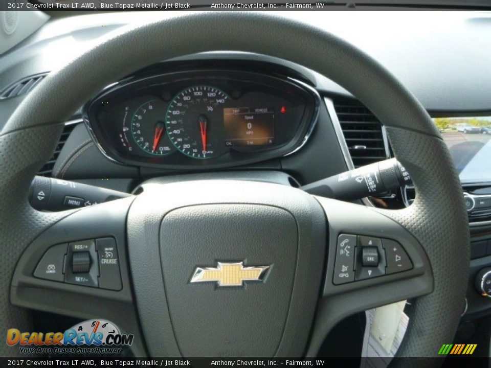 2017 Chevrolet Trax LT AWD Blue Topaz Metallic / Jet Black Photo #19