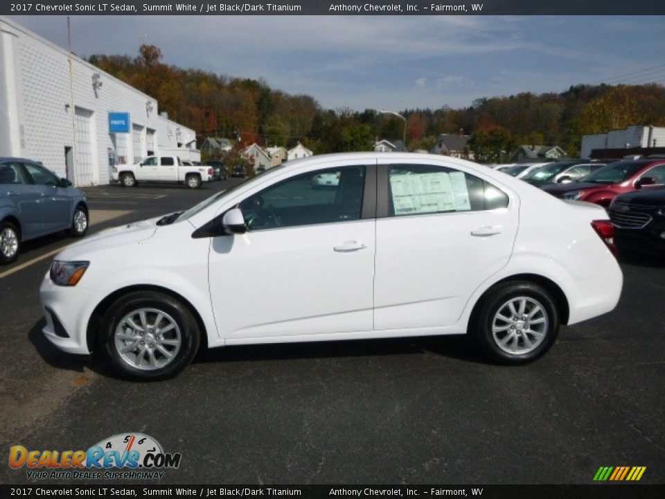 2017 Chevrolet Sonic LT Sedan Summit White / Jet Black/Dark Titanium Photo #3