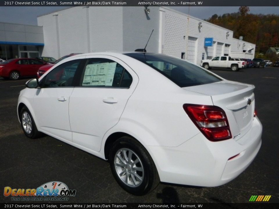 2017 Chevrolet Sonic LT Sedan Summit White / Jet Black/Dark Titanium Photo #5