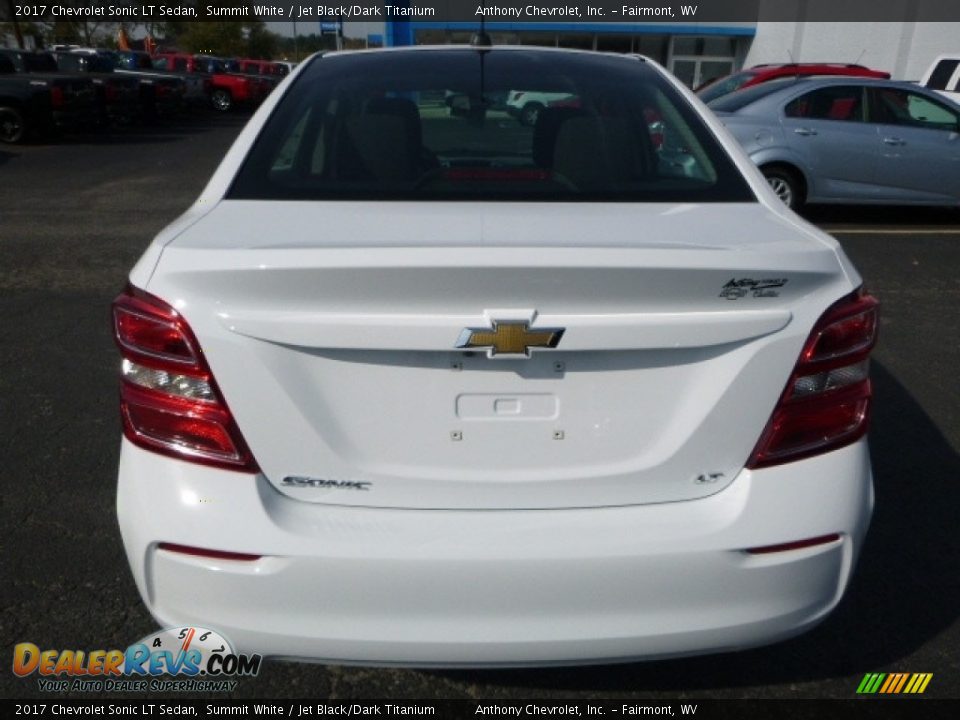 2017 Chevrolet Sonic LT Sedan Summit White / Jet Black/Dark Titanium Photo #6