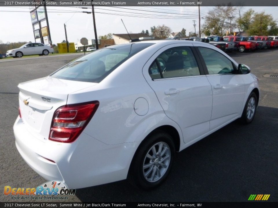 2017 Chevrolet Sonic LT Sedan Summit White / Jet Black/Dark Titanium Photo #7