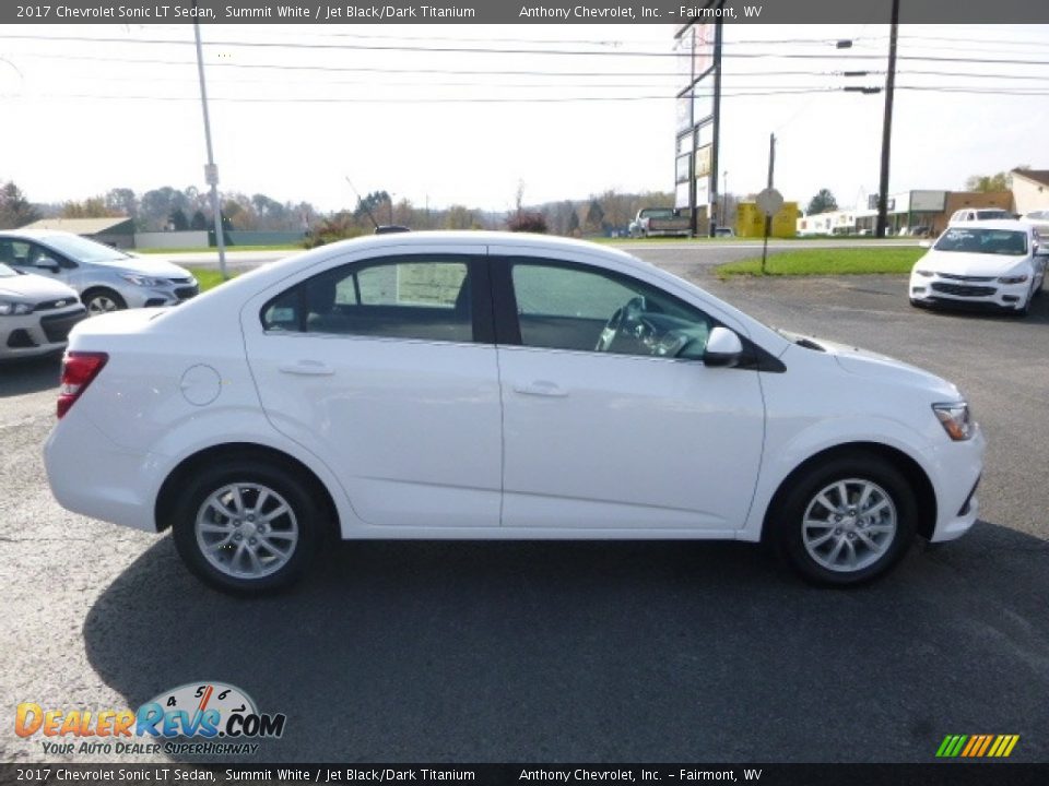 2017 Chevrolet Sonic LT Sedan Summit White / Jet Black/Dark Titanium Photo #8