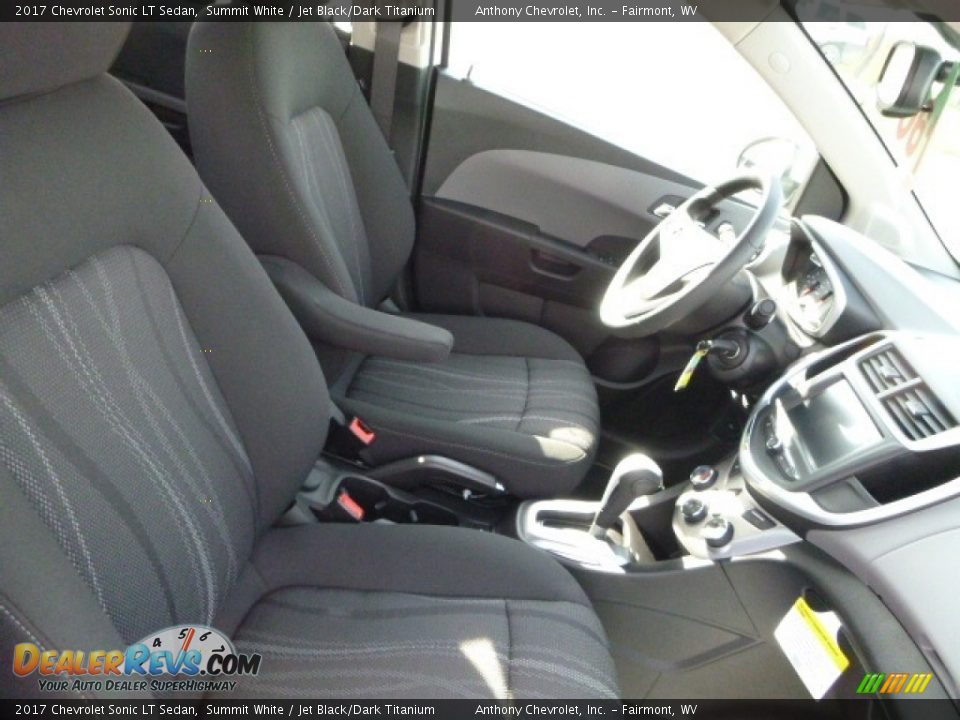 2017 Chevrolet Sonic LT Sedan Summit White / Jet Black/Dark Titanium Photo #9