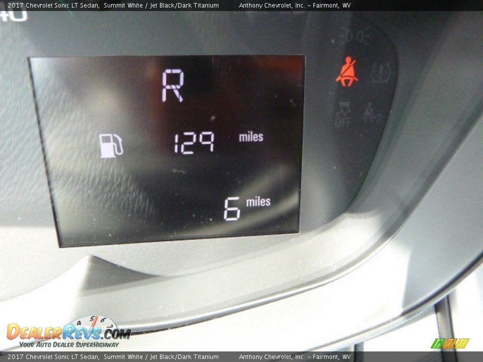 2017 Chevrolet Sonic LT Sedan Summit White / Jet Black/Dark Titanium Photo #19