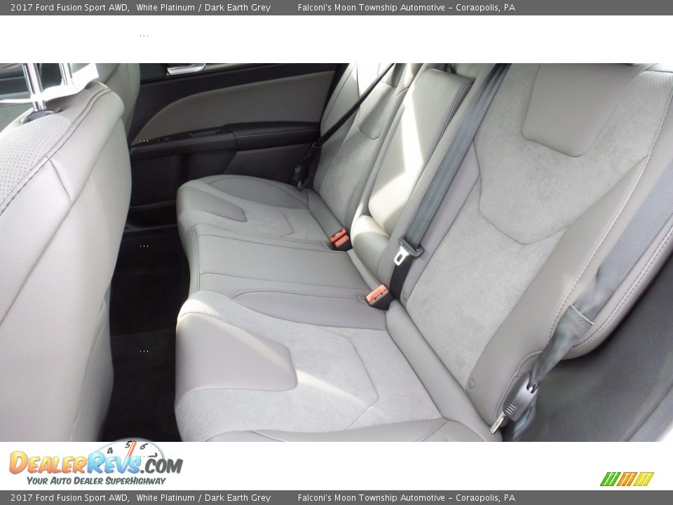 Rear Seat of 2017 Ford Fusion Sport AWD Photo #10