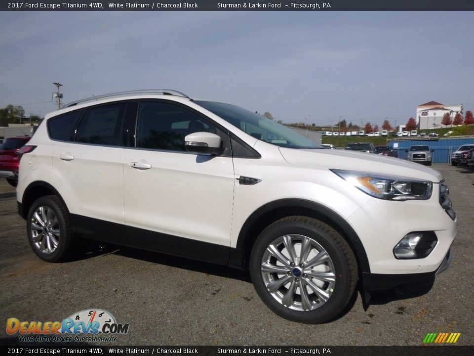 2017 Ford Escape Titanium 4WD White Platinum / Charcoal Black Photo #1