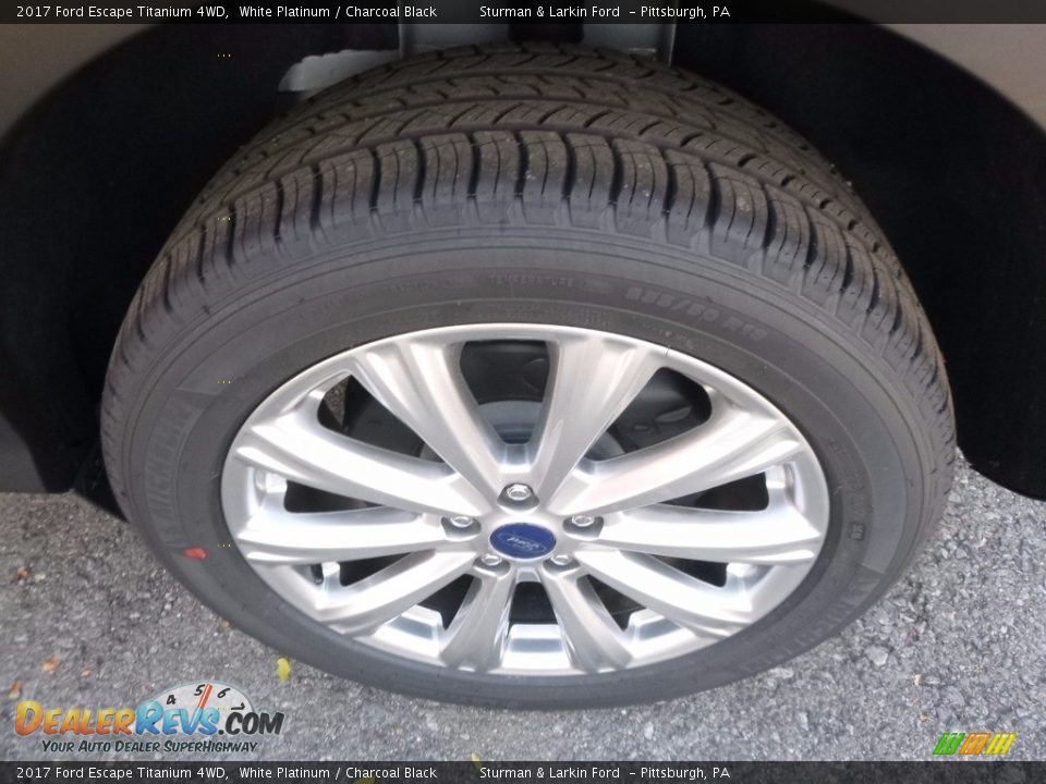2017 Ford Escape Titanium 4WD White Platinum / Charcoal Black Photo #5