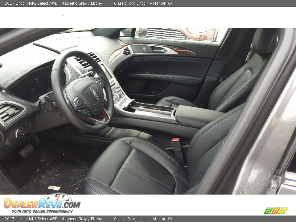 Ebony Interior - 2017 Lincoln MKZ Select AWD Photo #4