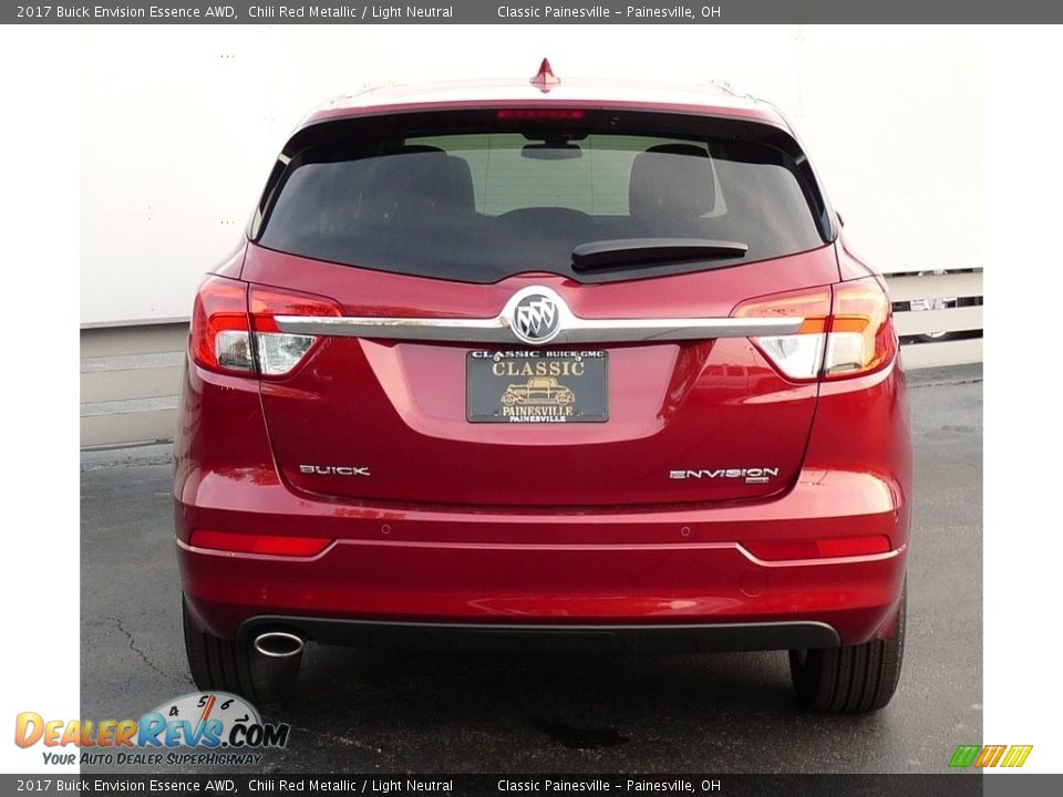 2017 Buick Envision Essence AWD Chili Red Metallic / Light Neutral Photo #3