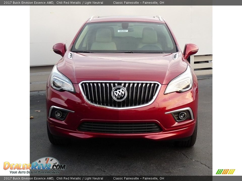 2017 Buick Envision Essence AWD Chili Red Metallic / Light Neutral Photo #4