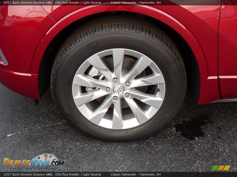 2017 Buick Envision Essence AWD Chili Red Metallic / Light Neutral Photo #5