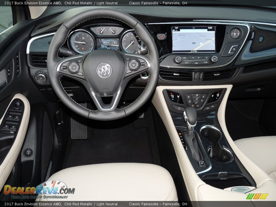 2017 Buick Envision Essence AWD Chili Red Metallic / Light Neutral Photo #8