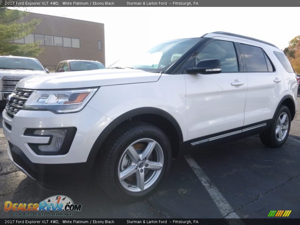 2017 Ford Explorer XLT 4WD White Platinum / Ebony Black Photo #4