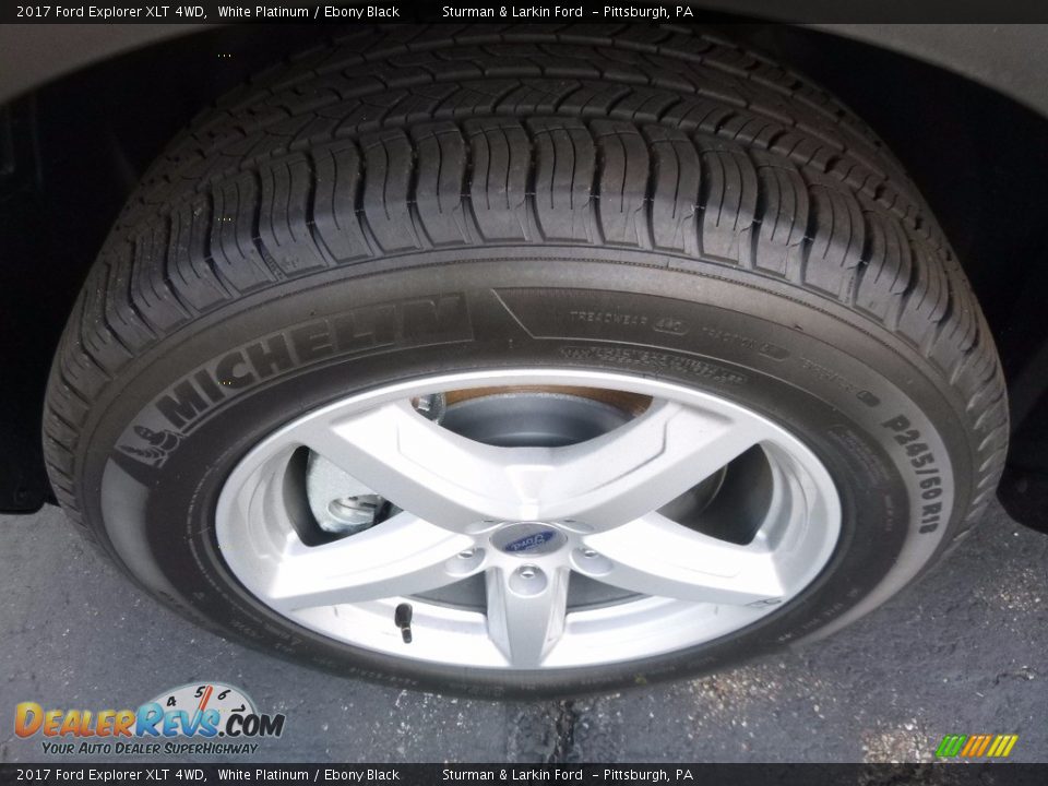2017 Ford Explorer XLT 4WD White Platinum / Ebony Black Photo #5