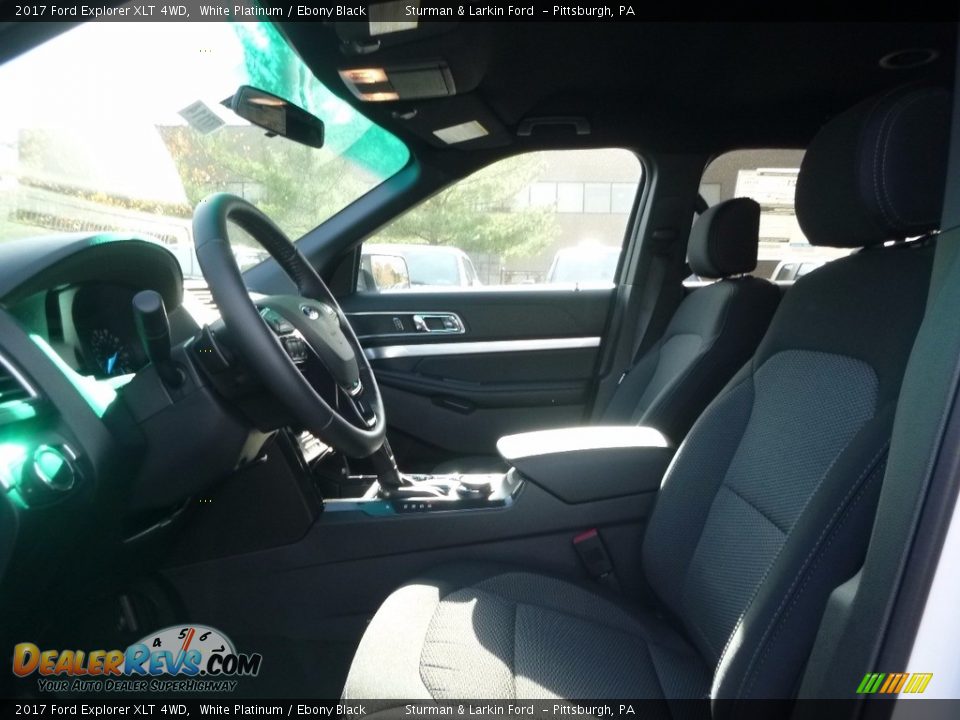 2017 Ford Explorer XLT 4WD White Platinum / Ebony Black Photo #7