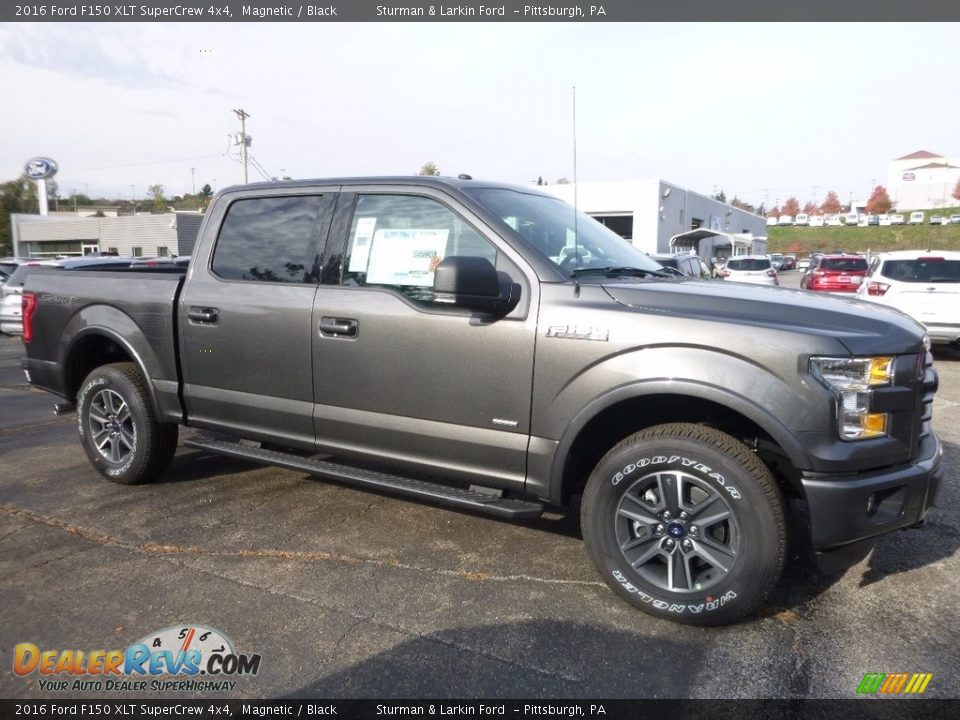 2016 Ford F150 XLT SuperCrew 4x4 Magnetic / Black Photo #1