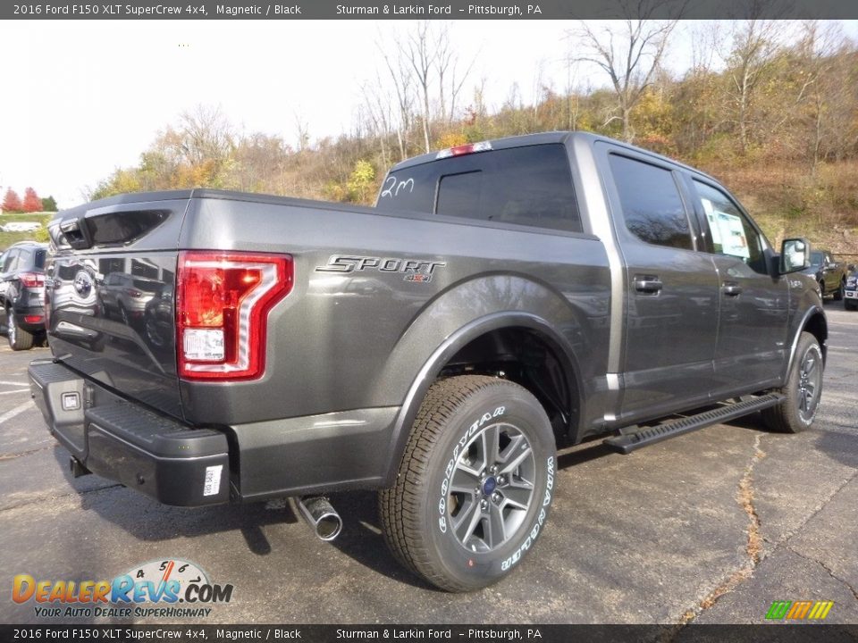 2016 Ford F150 XLT SuperCrew 4x4 Magnetic / Black Photo #2