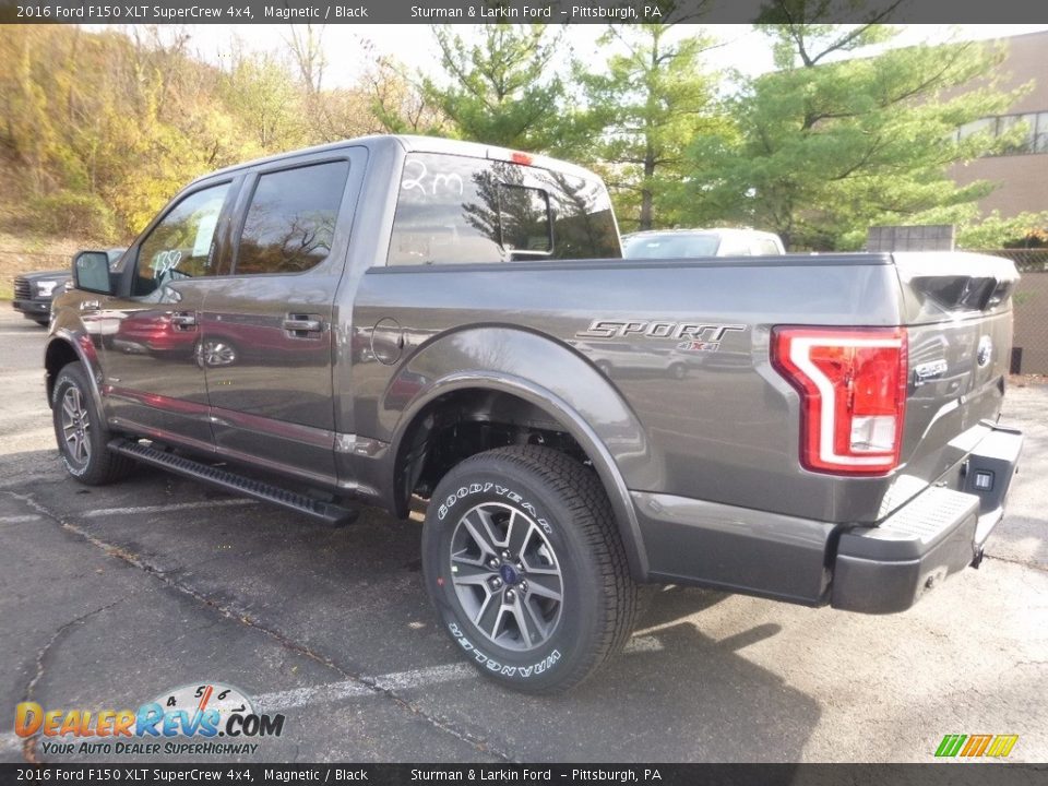 2016 Ford F150 XLT SuperCrew 4x4 Magnetic / Black Photo #3