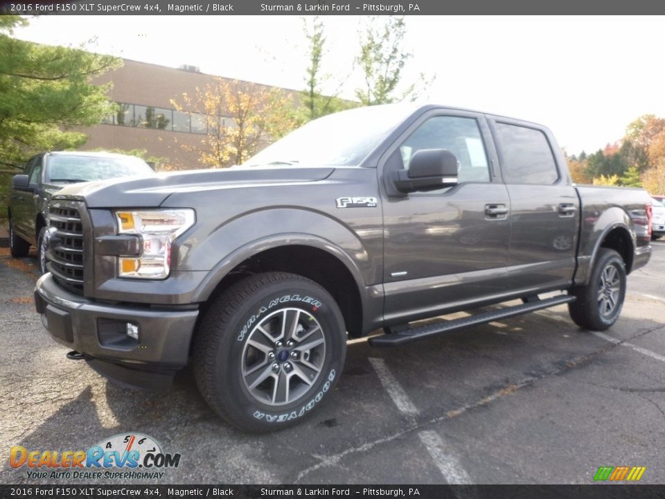 2016 Ford F150 XLT SuperCrew 4x4 Magnetic / Black Photo #4