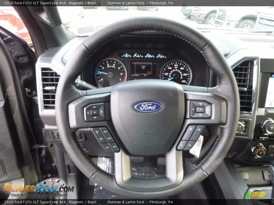2016 Ford F150 XLT SuperCrew 4x4 Magnetic / Black Photo #12