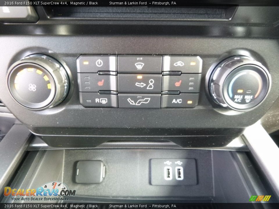 2016 Ford F150 XLT SuperCrew 4x4 Magnetic / Black Photo #15