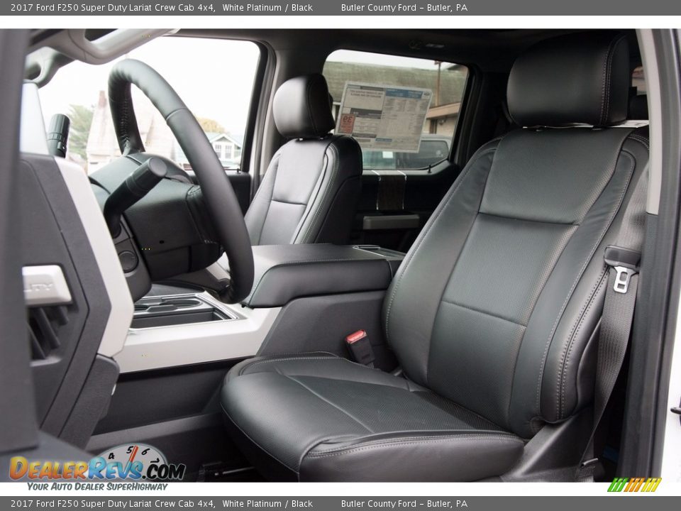 Front Seat of 2017 Ford F250 Super Duty Lariat Crew Cab 4x4 Photo #13