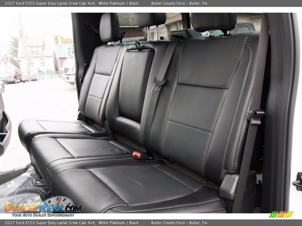 Rear Seat of 2017 Ford F250 Super Duty Lariat Crew Cab 4x4 Photo #16