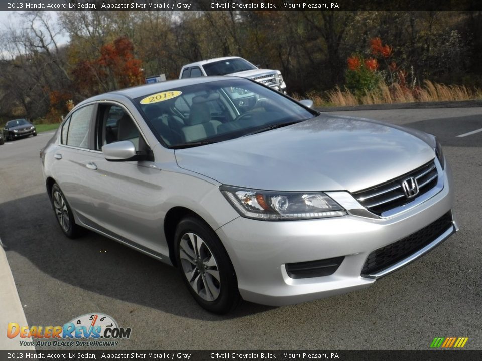 2013 Honda Accord LX Sedan Alabaster Silver Metallic / Gray Photo #6