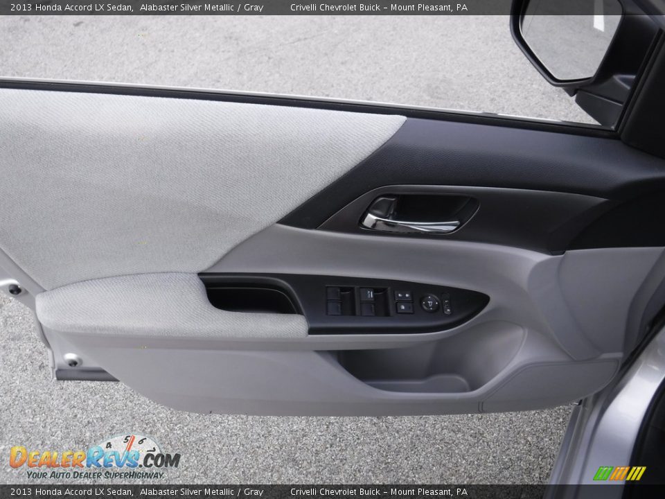 2013 Honda Accord LX Sedan Alabaster Silver Metallic / Gray Photo #15