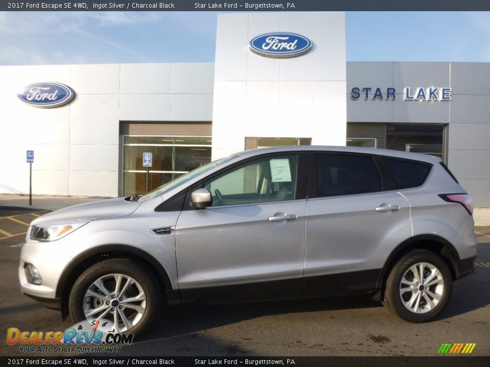 2017 Ford Escape SE 4WD Ingot Silver / Charcoal Black Photo #1