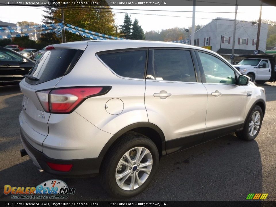 2017 Ford Escape SE 4WD Ingot Silver / Charcoal Black Photo #5