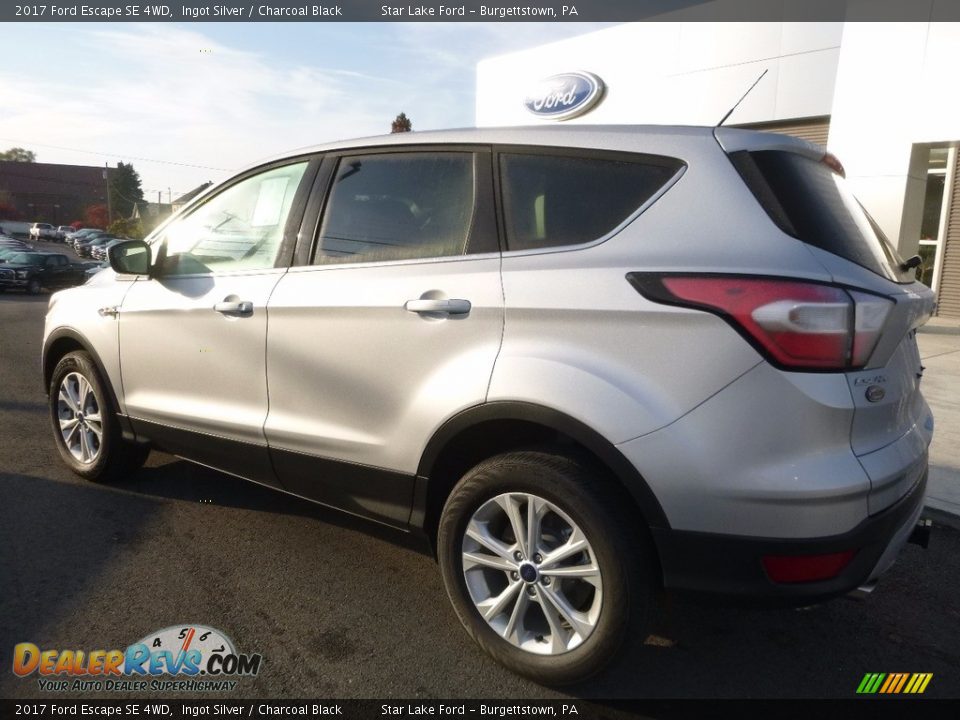 2017 Ford Escape SE 4WD Ingot Silver / Charcoal Black Photo #7