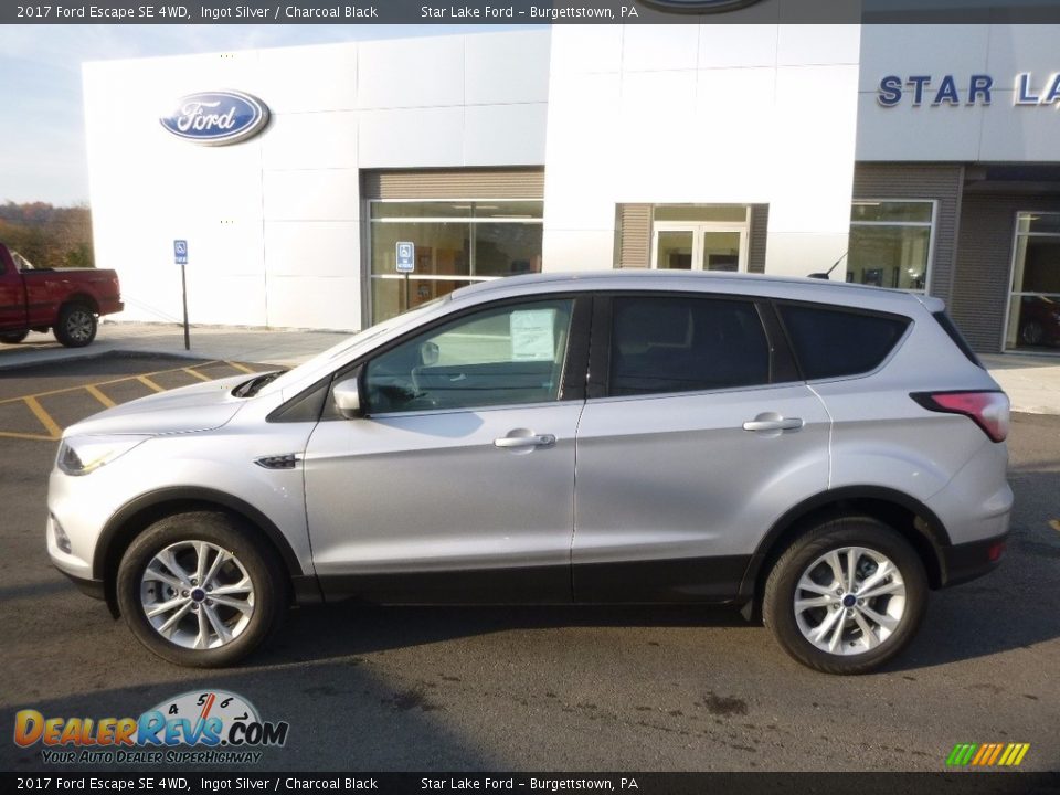 2017 Ford Escape SE 4WD Ingot Silver / Charcoal Black Photo #8
