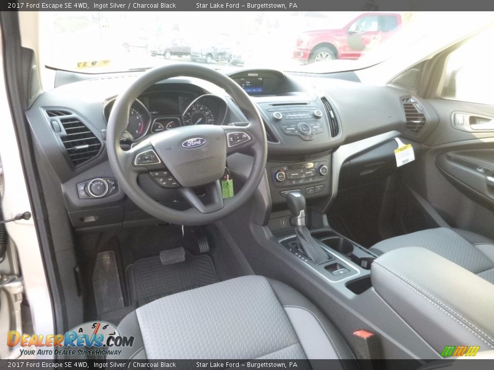 2017 Ford Escape SE 4WD Ingot Silver / Charcoal Black Photo #11