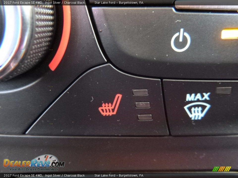 2017 Ford Escape SE 4WD Ingot Silver / Charcoal Black Photo #16