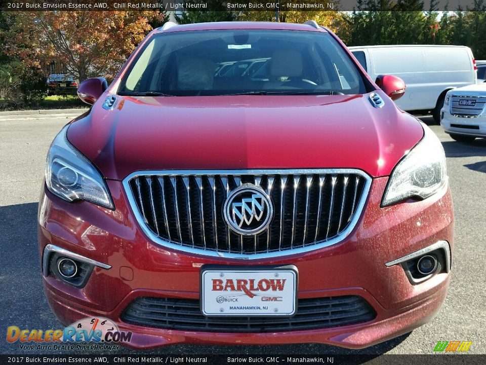 2017 Buick Envision Essence AWD Chili Red Metallic / Light Neutral Photo #2