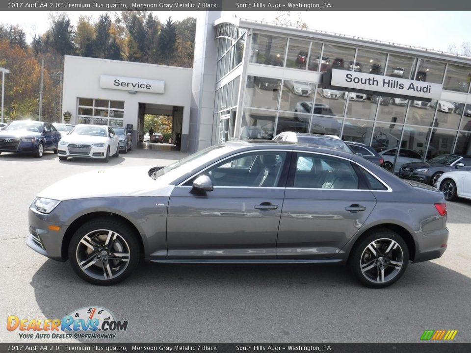 2017 Audi A4 2.0T Premium Plus quattro Monsoon Gray Metallic / Black Photo #2
